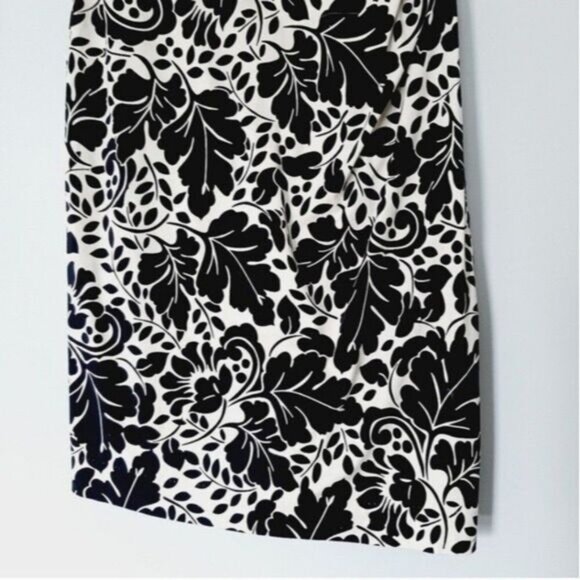 NOUGAT LONDON Shift Floral Dress B&W Botanical Print Sz XS - Picture 6 of 10